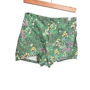 Anthropologie Maeve | Colette Shorts | Green | Sz M | Floral Cottage Summer